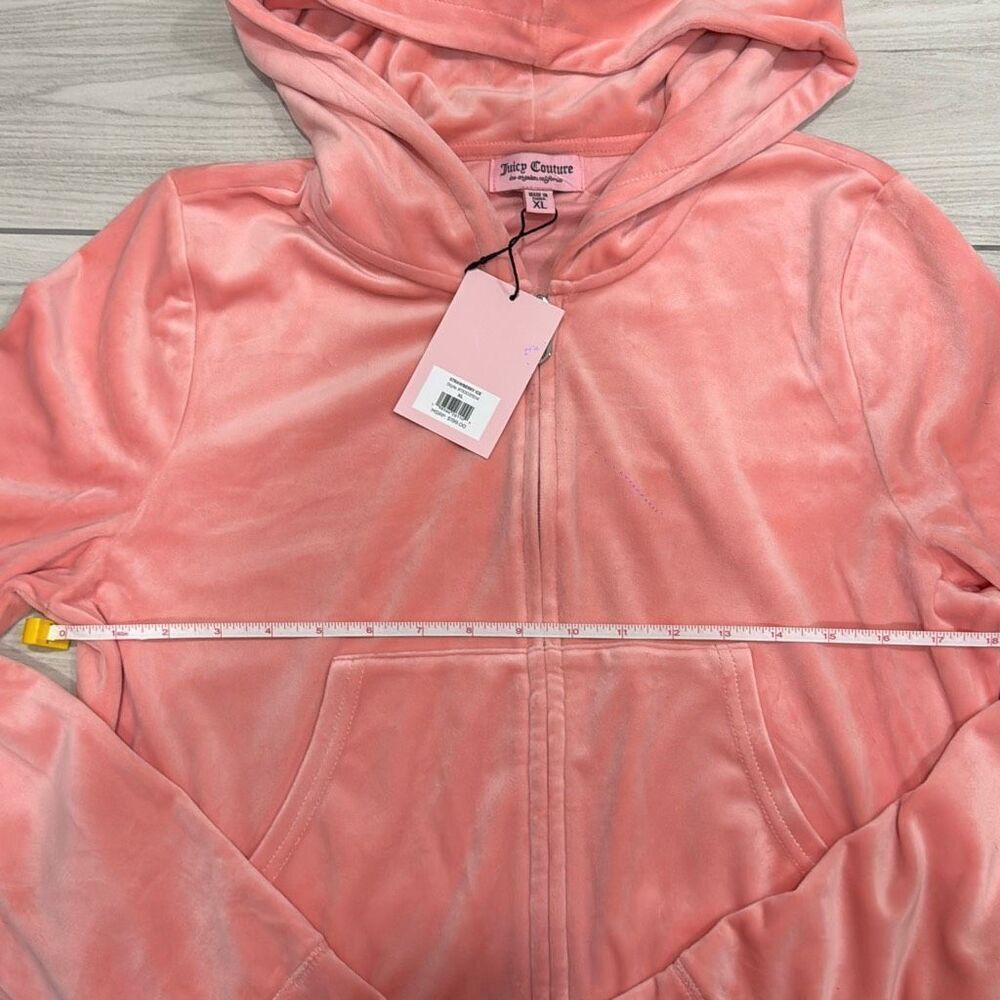 NWT juicy couture Strawberry ice pink track suit size xl   Bedazzled butt and ba - Picture 11 of 13